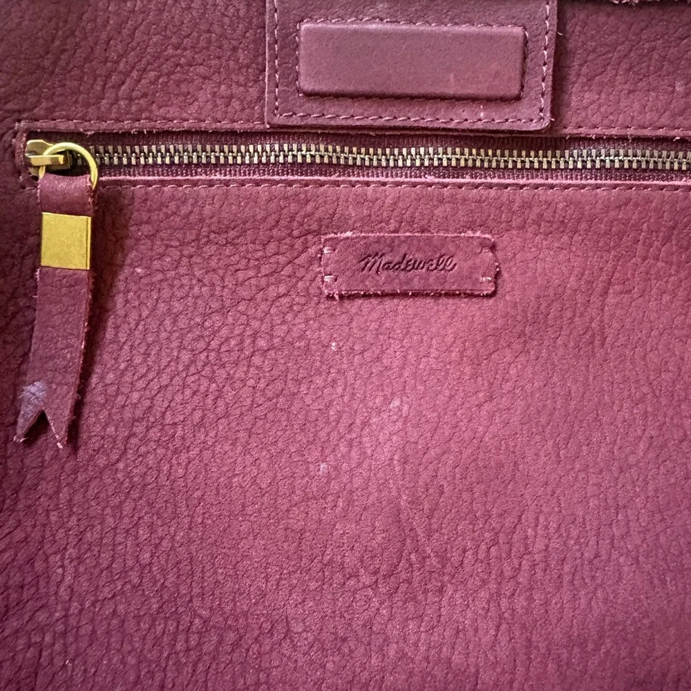 Madewell Slouchy Suede Carry All Shoulder Tote in Pinot Noir - Picture 13 of 15